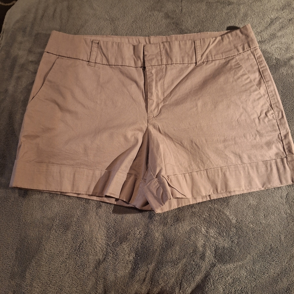 Tommy Hilfiger Womens Size 12 Light Purple Shorts Chino Flat Front